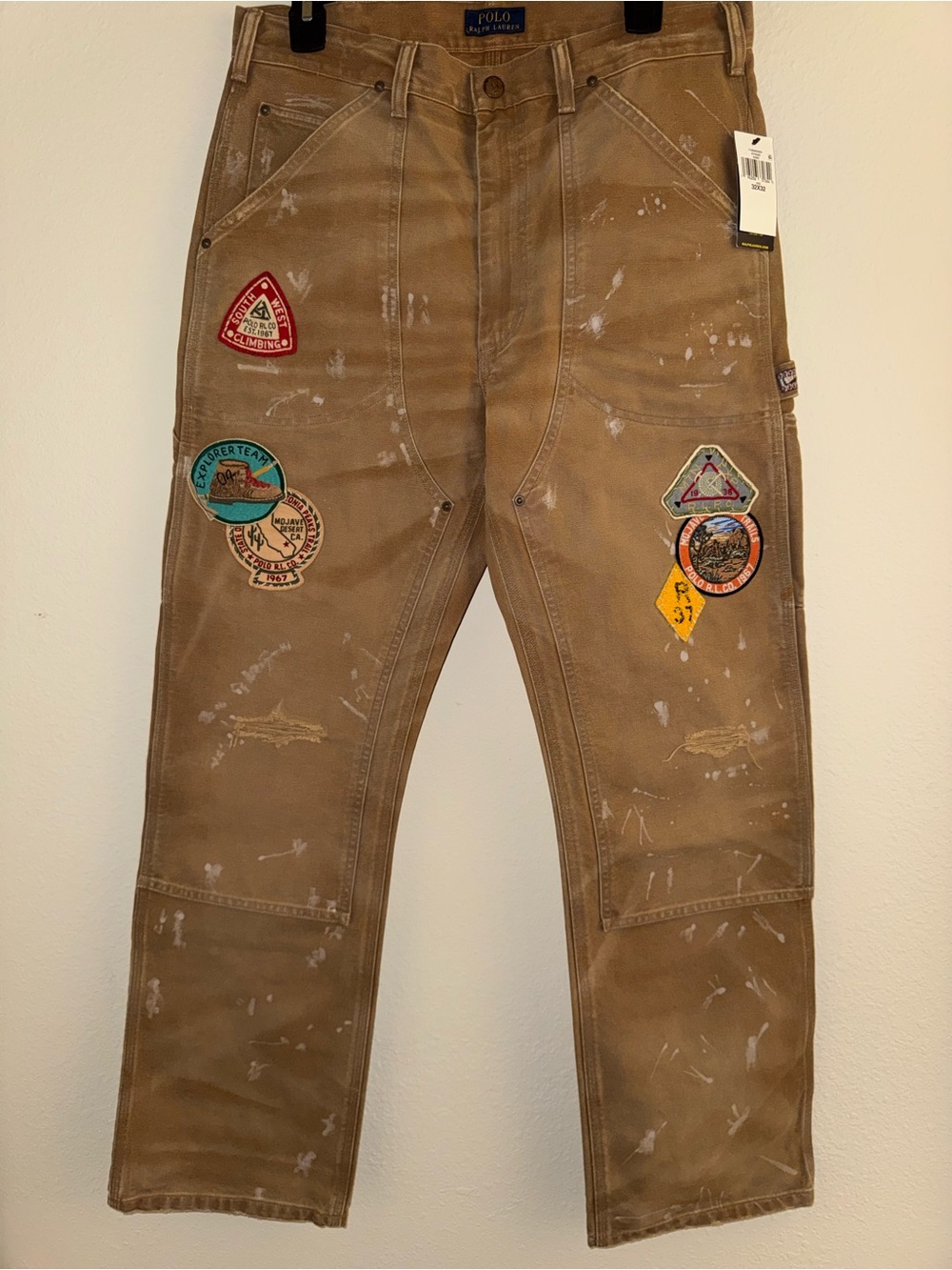 Polo by Ralph Lauren Brown Patchwork Carpenter Jeans - Men's